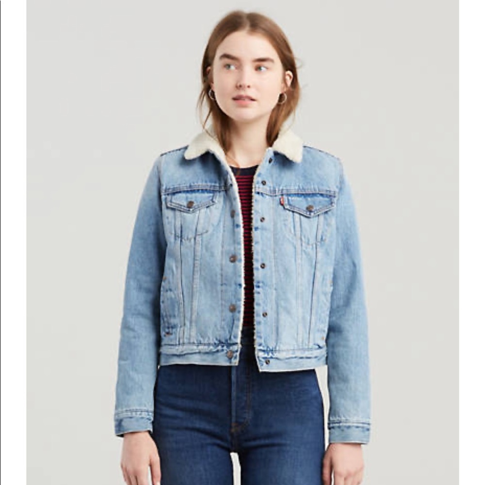 Levis Sherpa Trucker Jacket XS NWT